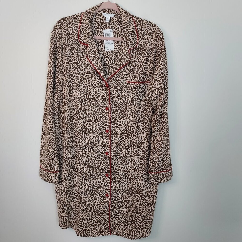 Charter Club Leopard Print Sleepshirt Size XXL - Picture 4 of 8